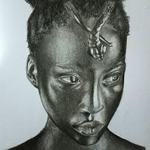 Mi Proyecto del curso: Retrato artístico al carboncillo: creando atmósferas. Fine Arts, Drawing, Portrait Drawing, Realistic Drawing, and Artistic Drawing project by Gabriela Silva - 02.14.2022