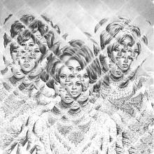 The Supremes / Reflections - Record cover for Secret 7" Exhibition. Un projet de Illustration traditionnelle , et Musique de Charlotte Delarue - 14.02.2022