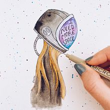 I need more space. Un progetto di Illustrazione tradizionale e Graphic design di Eve Fox - 14.02.2022