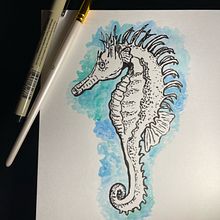 Cavalo Marinho. Un progetto di Sketchbook di Luana Cristina dos Santos Honorato - 14.02.2022