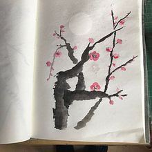 My project in Introduction to Sumi-e Painting course. Ilustração tradicional, Desenho e Ilustração com tinta projeto de viponds - 14.02.2022