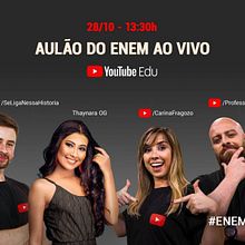 YouTube Educação - Aulão do ENEM. Br, ing, Identit, Communication, and Education project by Thiago Delfino - 02.14.2022