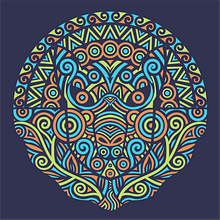 Alpaca in Geometric Pattern Design course. Design, Traditional illustration, Pattern Design, and Printing project by Elizabeth Ferguson - 02.13.2022