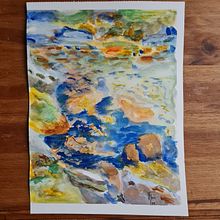 Aquarelle de ruisseau inspirée par l œuvre de John singer sargent. Un progetto di Pittura ad acquerello e Pittura di Virginie - 14.02.2022