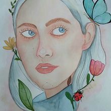 Meu projeto do curso: Retrato ilustrado em aquarela. Un progetto di Illustrazione tradizionale, Belle arti, Pittura, Disegno, Pittura ad acquerello, Disegno di ritratti e Disegno artistico di Ana Paula - 12.02.2022