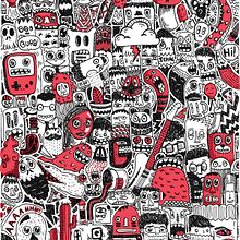 Mirror doodle . Projekt z dziedziny Trad, c, jna ilustracja, Sitodruk, Komiks, Portret,  R, sunek art, st, czn, R, sunek ołówkiem,  R, sunek,  Sztuki piękne, Projektowanie postaci, Edukacja, Ilustracje dla dzieci, Kreat, wne zabaw, z dziećmi, Ilustracja w, dawnicza i Książka obrazkowa użytkownika Cédric Charrier - 15.02.2022