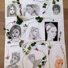 Mijn project van de cursus: Sketchbook met portretten: verken het menselijk gezicht. Sketching, Drawing, Portrait Drawing, Artistic Drawing, and Sketchbook project by Mel van Diermen - 02.15.2022