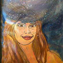 Auto Retrato. Traditional illustration, and Drawing project by Teresa Ribeiro - 02.15.2022