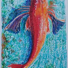 My project in Creative Drawing with Oil Pastels course. Traditional illustration, Fine Arts, Pencil Drawing, and Drawing project by Esther Middel - 02.15.2022