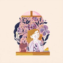 Dalla Finestra. Un progetto di Illustrazione tradizionale, Illustrazione digitale, Disegno digitale, Pittura digitale, Disegno e Disegno artistico di Marta Ronci - 15.02.2022