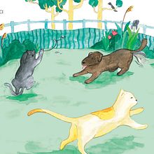 Album ilustrado original "Mollete". Picturebook, Traditional illustration, Children's Illustration, and Watercolor Painting project by María Gomes - 02.15.2022