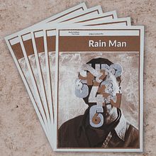 Rain Man - Alternative movie poster. Screen Printing, and Poster Design project by Grzegorz Baczak - 09.19.2019