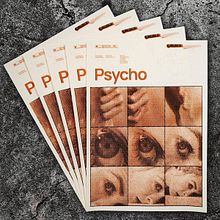 Psycho - Alternative movie poster. Screen Printing, and Poster Design project by Grzegorz Baczak - 03.02.2021