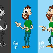 Mi Proyecto del curso: Diseño de personajes retro para animación. Un progetto di Animazione, Animazione 2D e Character design 3D di William Aguirre Romero - 15.02.2022