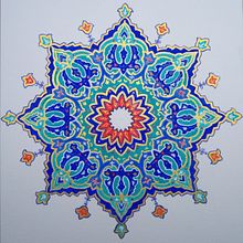 My project in Introduction to Islamic Art: Create Biomorphic Patterns course. Projekt z dziedziny  Malarstwo, Pattern design,  R, sunek, Malowanie akwarelą,  R i sunek atramentem użytkownika frieda_r - 15.02.2022