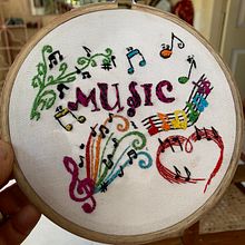 My project in Basic Techniques for Embroidering Letters course. Embroider, and Textile Design project by cubbys - 02.16.2022