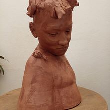 Una simple mirada: Introducción a la escultura figurativa con arcilla. Projekt z dziedziny  Sztuki piękne i Rzeźba użytkownika mileaguinaga25 - 21.02.2022
