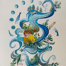 Mon projet du cours :  Techniques d'aquarelle pour des illustrations féériques. Traditional illustration, Drawing, Watercolor Painting, and Editorial Illustration project by laureanne.sarron - 02.16.2022