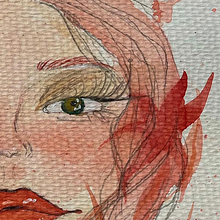 Mi Proyecto del curso: Retrato ilustrado en acuarela. Een project van Traditionele illustratie,  Beeldende kunst, Schilderij,  Tekening, Aquarelschilderen,  Portrettekening y  Artistieke tekening van Federica Silveira Alegre - 16.02.2022