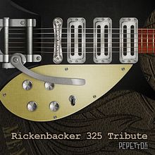 Rickenbacker 325 Tribute. Ilustração tradicional e Ilustração vetorial projeto de Pepetto - 16.02.2022