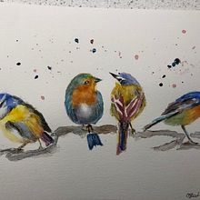 My project in Artistic Watercolor Techniques for Illustrating Birds course. Traditional illustration, Watercolor Painting, Realistic Drawing, and Naturalistic Illustration project by carolelstewart - 02.17.2022