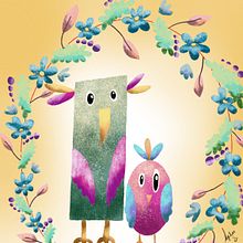 Oiseaux. Un projet de Illustration traditionnelle de lidzsimpson - 16.02.2022