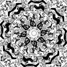 Mandala. Een project van Traditionele illustratie van Gökçe Yavaş Önal - 13.02.2022