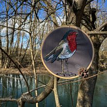 Mon projet du cours : Peindre avec du fil : techniques d’illustration textile. Traditional illustration, Embroider, and Textile Design project by Christine Belin-Munier - 02.17.2022