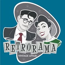 RETRORAMA VINTAGE AFFAIR. Design, Traditional illustration, Logo Design, Vector Illustration, and Graphic Design project by Andrea "Criki" Parisi - 02.17.2022