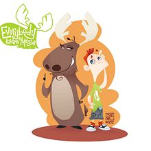 EVERYBODYLOVES A MOOSE. Un projet de Design , Illustration traditionnelle, Illustration vectorielle, Conception de personnages, Design graphique , et Création de logos de Andrea "Criki" Parisi - 17.02.2022