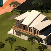 My project in Architectural Visualization with V-Ray for SketchUp course. Architecture, Interior Architecture, Digital Architecture, and ArchVIZ project by Dmitry Tolonen - 02.17.2022
