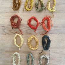 Natural Yarn Dyeing colour chart. Arts, Crafts, DIY, Textile D, eing, and Textile Design project by Anne Boeschoten - 02.26.2022
