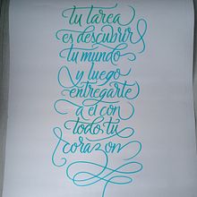 Mi Proyecto del curso: Principios de la caligrafía con brush pen. Calligraph project by Karla Salazar - 02.13.2022