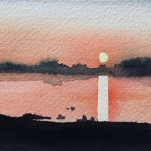 Mon projet du cours : Paysages atmosphériques à l'aquarelle. Een project van  Beeldende kunst, Schilderij y Aquarelschilderen van elodie_kofoed - 17.02.2022