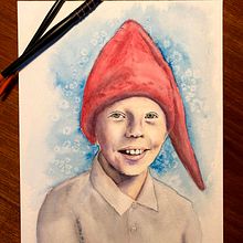 My project in Artistic Portrait with Watercolors course. Fine Arts, Painting, Watercolor Painting, and Portrait Drawing project by 2dbm8ijhq8 - 02.18.2022