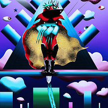 Mi Proyecto del curso: Ilustración geométrica con volumen. Traditional illustration, Character Design, and Digital Illustration project by Antonio García Mayo - 07.01.2021