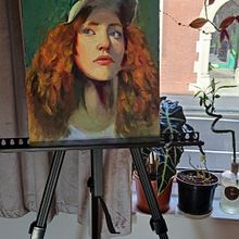 Mi Proyecto del curso: Retratos contemporáneos al óleo. Un proyecto de Ilustración tradicional, Bellas Artes, Pintura y Pintura al óleo de Bernard - 18.02.2022