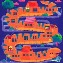 Die kleine Brigitte: Bei wem brennt noch Licht?. Traditional illustration, Children's Illustration, and Editorial Illustration project by Anna Süßbauer - 05.17.2021