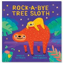 Rock-a-bye Tree Sloth. Traditional illustration, Children's Illustration, and Picturebook project by Anna Süßbauer - 08.27.2019