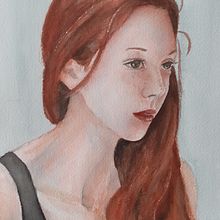My project in Artistic Portrait with Watercolors course. Fine Arts, Painting, Portrait Drawing, and Watercolor Painting project by Annarita - 02.18.2022