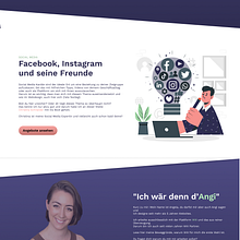 Mein Kursprojekt: Webdesign mit Figma: Gestaltung effizienter Interfaces. UX / UI, Web Design, Mobile Design, Digital Design, App Design, and Digital Product Design project by Angela Stücklin - 02.18.2022