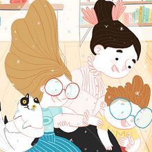 Mary Poppins se queda en casa. Ilustração tradicional, Ilustração infantil e Ilustração editorial projeto de Núria Ventura - 18.02.2022