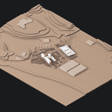 Render maqueta para Nicolás Canales . Architecture, and Traditional illustration project by michelle palma negrete - 01.15.2022