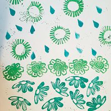 Mi Proyecto del curso: Sketchbook con sellos hechos a mano. Traditional illustration, Pattern Design, Printing, Sketchbook, and Engraving project by Ana Lopez Castro - 02.19.2022