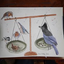 My project in Artistic Watercolor Techniques for Illustrating Birds course. Traditional illustration, Watercolor Painting, Realistic Drawing, and Naturalistic Illustration project by Lisa Dailey - 02.16.2022