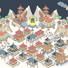 Album Ilustrado - Axonometric aliens. Traditional illustration, Advertising, Character Design, Fine Arts, Social Media, Artistic Drawing, Digital Design, Editorial Illustration, and Graphic Design project by Ludmila Drago - 12.29.2020