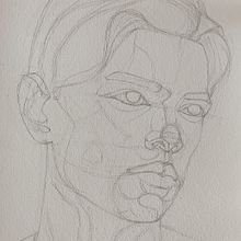 My project in Portrait Sketchbooking: Explore the Human Face course. Projekt z dziedziny Sketching,  R, sunek, Portret,  R, sunek art, st, czn i Sketchbook użytkownika visakh v m - 19.02.2022