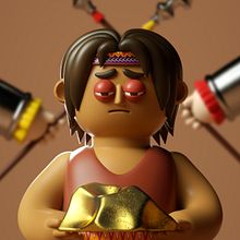 Mi Proyecto del curso: Creación de autorretratos en 3D para redes sociales con Cinema 4D. Un proyecto de 3D, Modelado 3D y Diseño de personajes 3D de Abad Ponce Morales - 18.06.2022