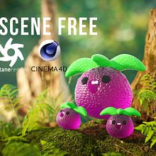 Octane render Free Scene By Oscar creativo Ein Projekt aus dem Bereich Design, Traditionelle Illustration, Werbung, 3D, 3-D-Animation, 3-D-Modellierung, Design von 3-D-Figuren, 3-D-Design, Kunstleitung, Digitale Illustration, Digitales Design und Fotografie von Oscar Creativo - 19.02.2022