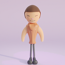 My project in Kawaii Character Creation in 3D with Blender course. Traditional illustration, Character Design, Digital Illustration, 3D Modeling, and Manga project by Mihail Dimitrov - 02.19.2022